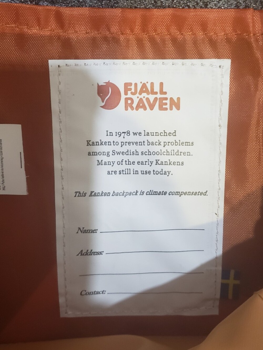 Mini FJall Raven Backpack In Mustard/ Rust - Picture 6 of 11
